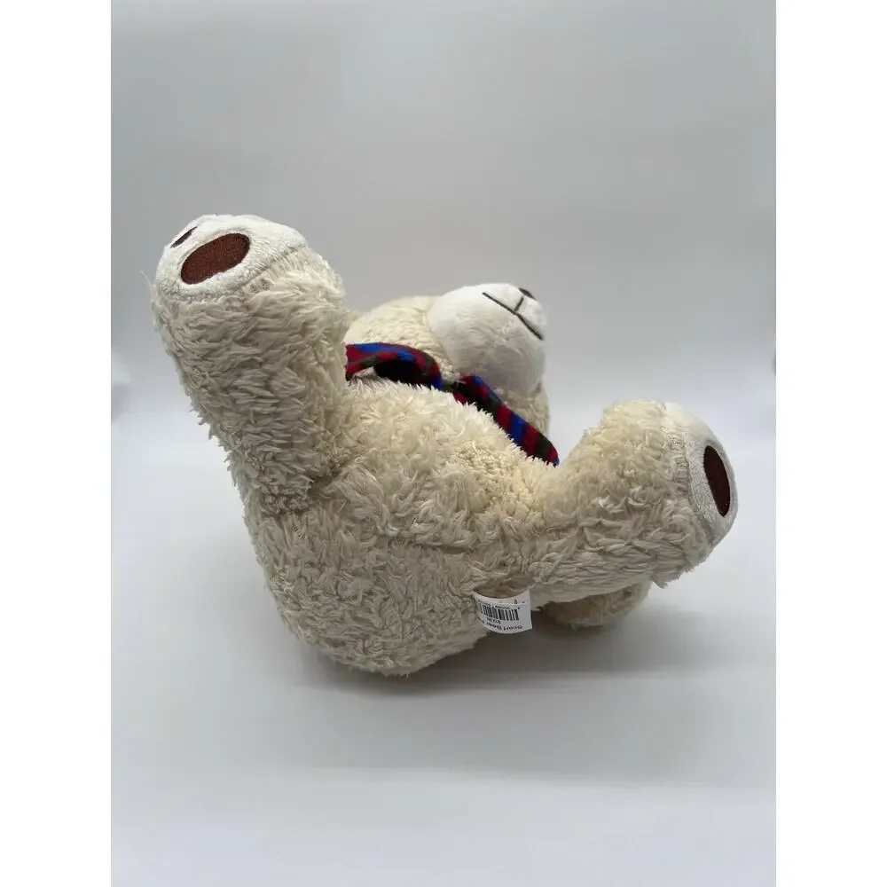 Go! Games Frankie Striped Scarf Teddy Bear Plush Stuffed Animal Toy 10”